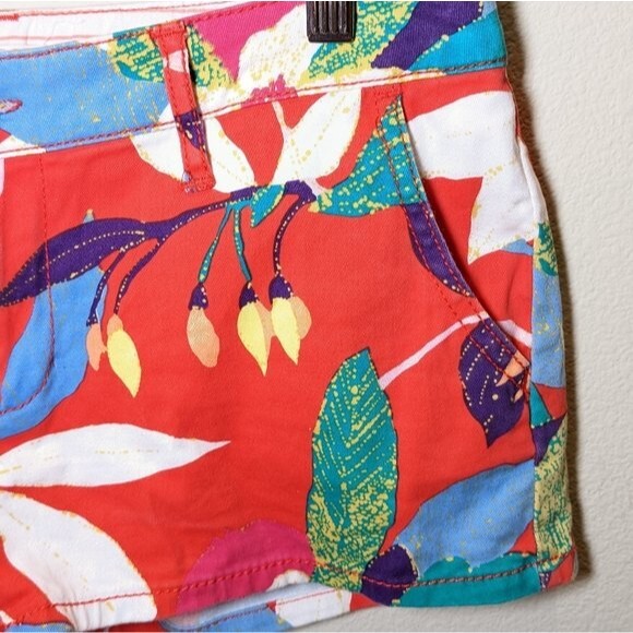 Roxy Junior Hawaiian Floral Print Shorts Size 5 - Picture 4 of 11
